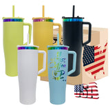 20 Pack USA RTS NEW STYLE Curved 40oz Tumbler With Rainbow Underneath_GGblanks