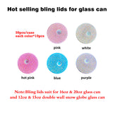 😍China RTS_Bling Rhinestone Lids 50pcs / 100pcs Sold by Case - GGblanks