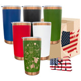 25 Pack USA Presale Powder Coated Colored Copper Plated 20oz Tumbler Cups with Magnetic Sliding Lid_GGblanks