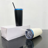 25 Pack 20oz Blue Mirror Plate Powder Coated Coffee Mugs for Laser Engraving_GGblanks
