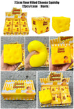 72 Pack 7.5cm Flour Filled Cheese Squishy Stress Relief Fidget Toy for Kids_GGblanks