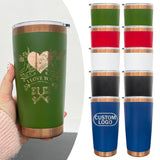 25 Pack USA Presale Powder Coated Colored Copper Plated 20oz Tumbler Cups with Magnetic Sliding Lid_GGblanks