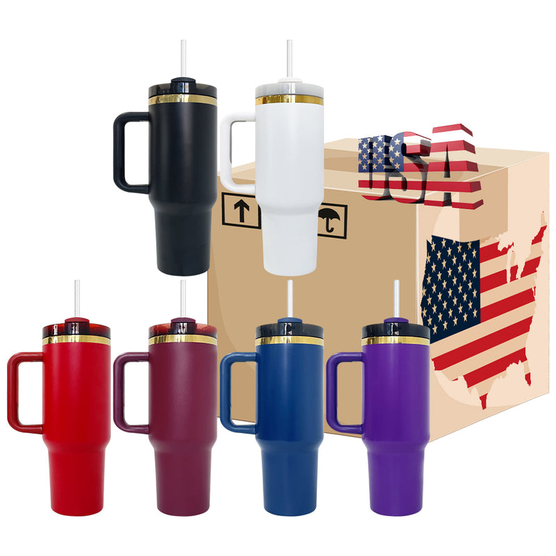 20 Pack 40oz H2.0 Mirror Gold Plated Wine Red Cranberry Maroon Black Blue Purple White Tumblers_GGblanks