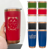 25 Pack USA Presale Powder Coated Colored Copper Plated 20oz Tumbler Cups with Magnetic Sliding Lid_GGblanks