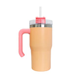 1PC Sample 20oz Kids 5 Colors Matt Macaron Double Wall Stainless Steel Tumblers with Plastic Handle for Sublimation_GGblanks