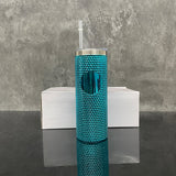 1PC Sample 23oz Bling Durian Studded Stainless Steel Tumbler with Plastic Straw Ideal for DIY Customization_GGblanks