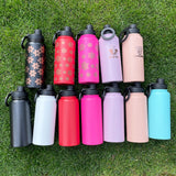 1PC Sample 32oz Powder Coated Mirror Copper Plated Underneath Water Bottle with Magnetic Phone Holder for Laser Engraving_GGblanks