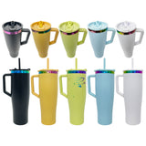 20 Pack USA RTS NEW STYLE Curved 40oz Tumbler With Rainbow Underneath_GGblanks