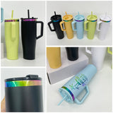NEW STYLE Curved 40oz Tumbler With Rainbow Underneath_GGblanks