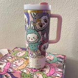 12 Pack 20 Pack LABUBU Tumbler 40oz Stanley Labubu Designs Tumblers with Labubu Box_GGblanks
