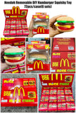 72 Pack Needoh Removable DIY Hamburger Squishy Stress Relief Fidget Toy with Gift Box for Kids_GGblanks