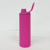 25 Pack Blank Macaron Sublimation 20oz Straight Sports Water Bottle with Two Lids_GGblanks