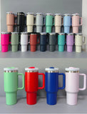 20 Pack China RTS 20oz 30oz 40oz H2.0 Colorful Stanley Style Travel Tumblers with Handle_GGblanks