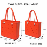 China RTS_Hot sale 2 Sizes Colorful Eva beach bag with hole fashion basket_GGblanks