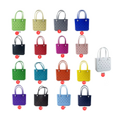 China RTS_Hot sale 2 Sizes Colorful Eva beach bag with hole fashion basket_GGblanks