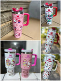 20 Pack 40oz Printed Cute Designs Valentine's Day Gift Stanleys Quencher Tumblers_GGblanks