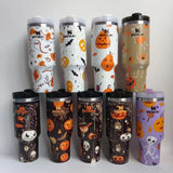 20 Pack 👻🎃🍬40oz Halloween Design Stanley Quencher Tumblers_GGblanks