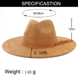 Multiple Style 9.5cm Flat Brim Suede Hats Western Cowboy Faux Suede Fabric Blank Hat Unisex Rolled up Caps For Laser Engraving_GGblanks