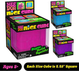 60 Pack NeeDoh Nice Cube Slow Rising Sensory Squeeze Toy with Super Solid Squish Adults Fidget Toys for Kids Youth Adult_GGblanks
