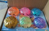 72 Pack GGblanks 8.5cm Maltose Glitter Dumpling Squishy Mystery Box Colorful Slow Rising Squeeze Decompression Dumpling Squishy Toys with Steamer
