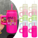 25 Pack 16oz Stainless Steel Can with Handle Hot Pink White Blue Green Mugs for Blank Sublimation Kids_GGblanks