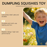 72 Pack 8.5cm Realistic Steamed Bun Glitter Dumpling Squishies Toys Stress Relief Squishy Toys with Steamer_GGblanks