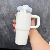 25 Pack White Blank Sublimation 14oz Stanley Look Kids Quencher Tumbler Home Bottle_GGblanks