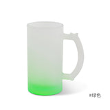 China RTS_16oz Color Frosted Blank Thermal Transfer Beer Glass Sold by Case - GGblanks