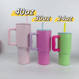 China Warehouse 20oz/30oz Leak Proof Lid Hydro Jug Style Powder Coat Travel Tumblers for Laser Engraving_GGblanks