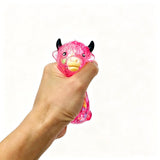 72 Pack Glitter Highland Cow Squishy Toy sugar Maltose Filled Slow Rising Stress Relief Fidget Sensory Toy squishy Squeeze Toys_GGblanks