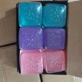 24 Pack Slow Rising Needoh Multi-colors 8.5cm Square Ice Cube Squishy Stress Relief Fidget Toy for Kids_GGblanks