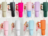 China RTS_40oz powder coated Simple- Modern-style stainless steel travel tumblers 20pcs- GGblanks