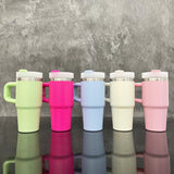 4pcs/12pcs 14oz Kids Baby Macaron Color Tumblers with Handle for Sublimation and UV DTF Wraps_GGblanks