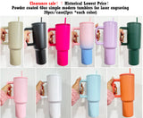 China RTS_40oz powder coated Simple- Modern-style stainless steel travel tumblers 20pcs- GGblanks