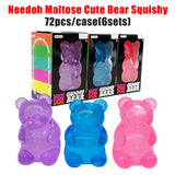 72 Pack Needoh Gummy Bear Squishy Stress Relief Fidget Toys for Kids_GGblanks