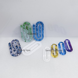 100 Pack China Warehouse Large Size 100*50*3mm Blank Acrylic Paperclip Folder for Sublimation_GGblanks