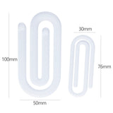 100 Pack China Warehouse Large Size 100*50*3mm Blank Acrylic Paperclip Folder for Sublimation_GGblanks