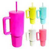 25 Pack 40oz H3.0 Travel Car Tumblers with Leakproof Lids Cups Colorful Slm Tumbler_GGblanks