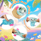 60 Pack Axolotl Squishy Stress Relief Toy Glitter Fidget Toys Cute Malt Sugar Axolotl Toy Fidget Toys Adults Fidget Toys for Kids Youth Adult_GGblanks