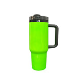 20 Pack Mirror Black Plated H2.0 40oz Neon Tumblers for Sublimation and Laser Engraving_GGblanks