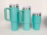 20 Pack China RTS 20oz 30oz 40oz H2.0 Colorful Stanley Style Travel Tumblers with Handle_GGblanks