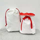 50 Pack USA Presale white color Blank Sublimation Christmas Gift Bags Large size Double Layers 19.6*28inch_GGblanks