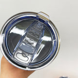 24 Pack 20oz Mirror Gold Staight Body Coffee Mugs with Leak Proof Slide Lids_GGblanks