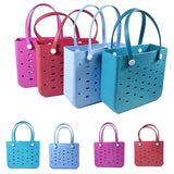 China RTS_Hot sale 2 Sizes Colorful Eva beach bag with hole fashion basket_GGblanks