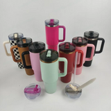 40oz GGblanks ProTour Flip Straw Powder Coat Qencher Tumblers with Double Lids Include No Spill Leak Proof Lids 20pcs For Laser Engraving