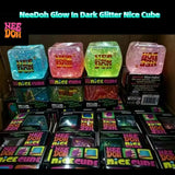 72 Pack Halloween Glowing in Dark Slow Rising Glitter Cubes Squishy Stress Relief Fidget Toy for Kids_GGblanks