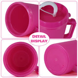 24 Pack Double Wall Hip Sips Mega Mugs 34oz Glitter Plastic Water Bottle for UV DTF Wraps_GGblanks