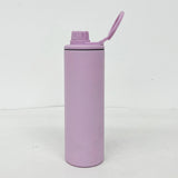 25 Pack Blank Macaron Sublimation 20oz Straight Sports Water Bottle with Two Lids_GGblanks