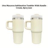4pcs/12pcs 14oz Kids Baby Macaron Color Tumblers with Handle for Sublimation and UV DTF Wraps_GGblanks