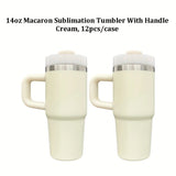 4pcs/12pcs 14oz Kids Baby Macaron Color Tumblers with Handle for Sublimation and UV DTF Wraps_GGblanks